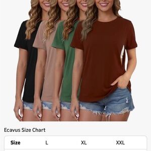 Women’s Casual Nursing/Breastfeeding Short Sleeve T-Shirts set of 8